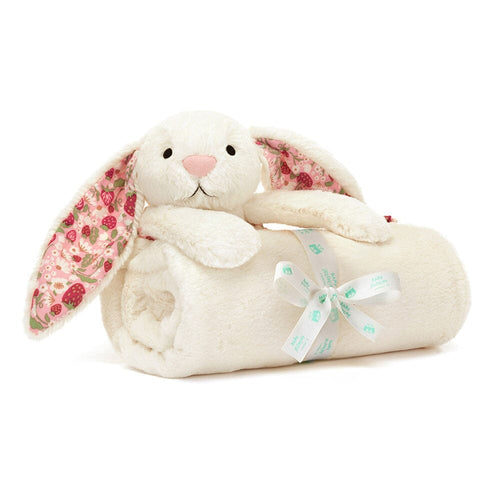 Blankie | Bashful Blossom Cream Berry Bunny