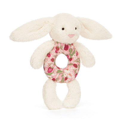 Ring Rattle | Bashful Blossom Cream Bunny Berry