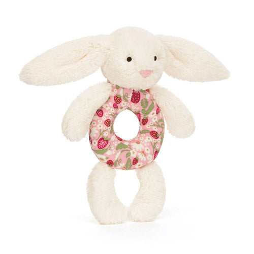 Ring Rattle | Bashful Blossom Cream Bunny Berry