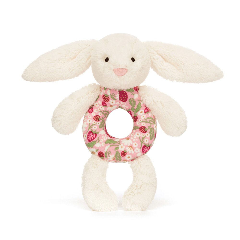 Ring Rattle | Bashful Blossom Cream Bunny Berry