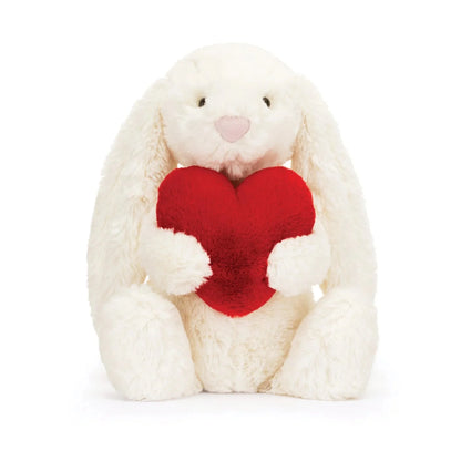 Valentines | Bashful Red Love Heart Bunny Original (Medium)