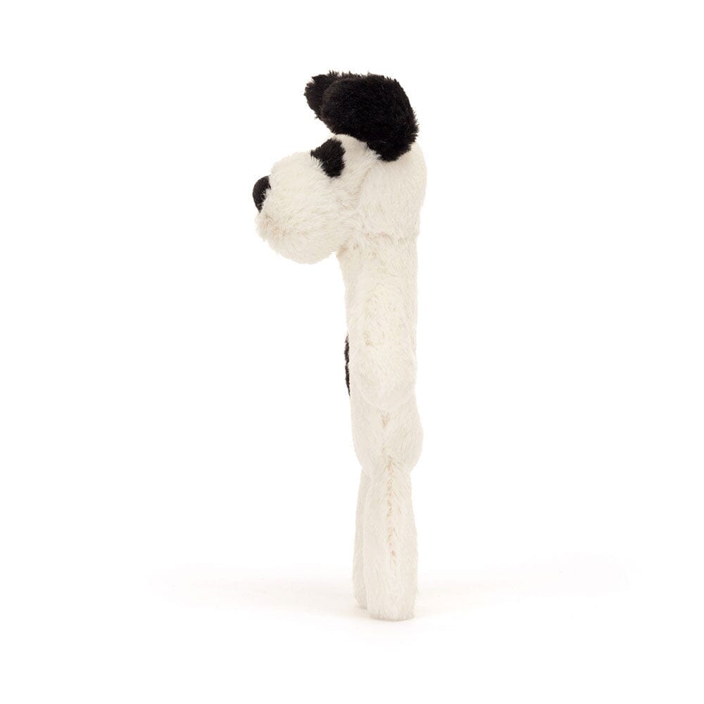Ring Rattle | Bashful Black & Cream Puppy