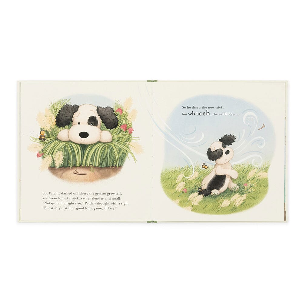 The Pick of the Sticks Book and Bashful Black & Cream Puppy Original