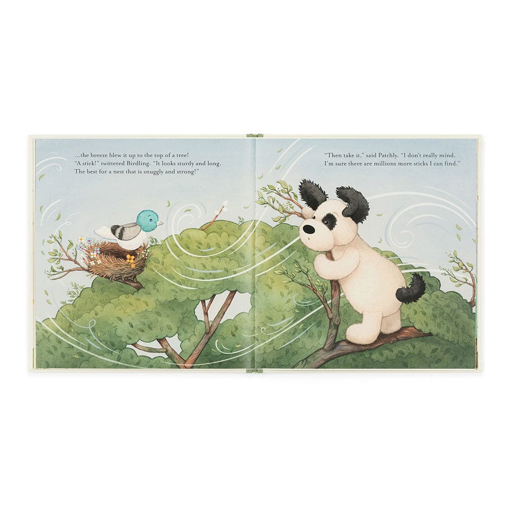 The Pick of the Sticks Book and Bashful Black & Cream Puppy Original