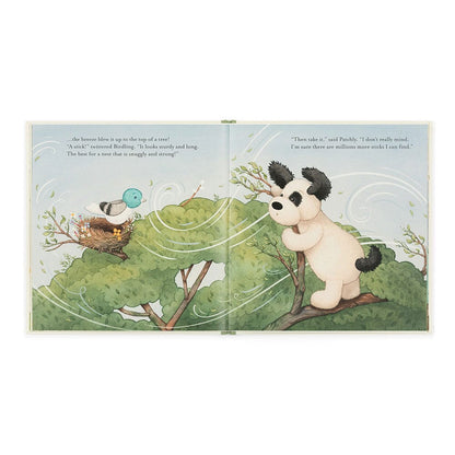 The Pick of the Sticks Book and Bashful Black & Cream Puppy Original